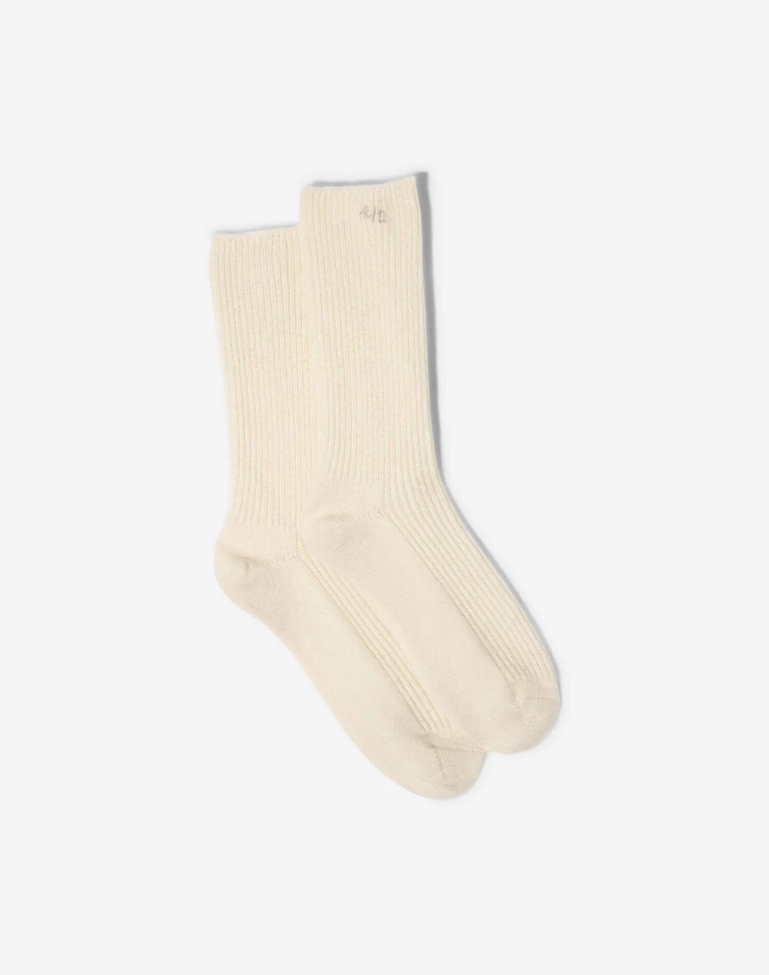 The Classic Cashmere Sock - Vintage White sold by Re/Done