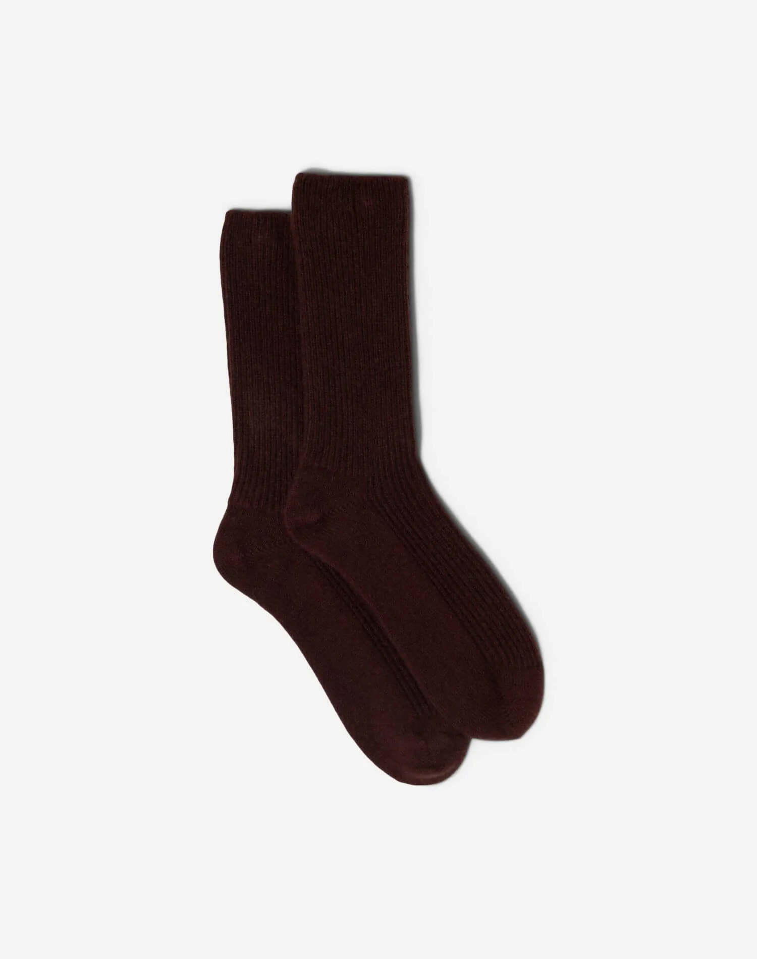 The Classic Cashmere Sock - Coffee Bean sold by Re/Done