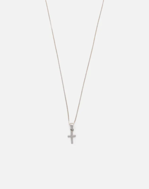Vintage 90s Mini Cross Necklace -#1736 made by Re/Done