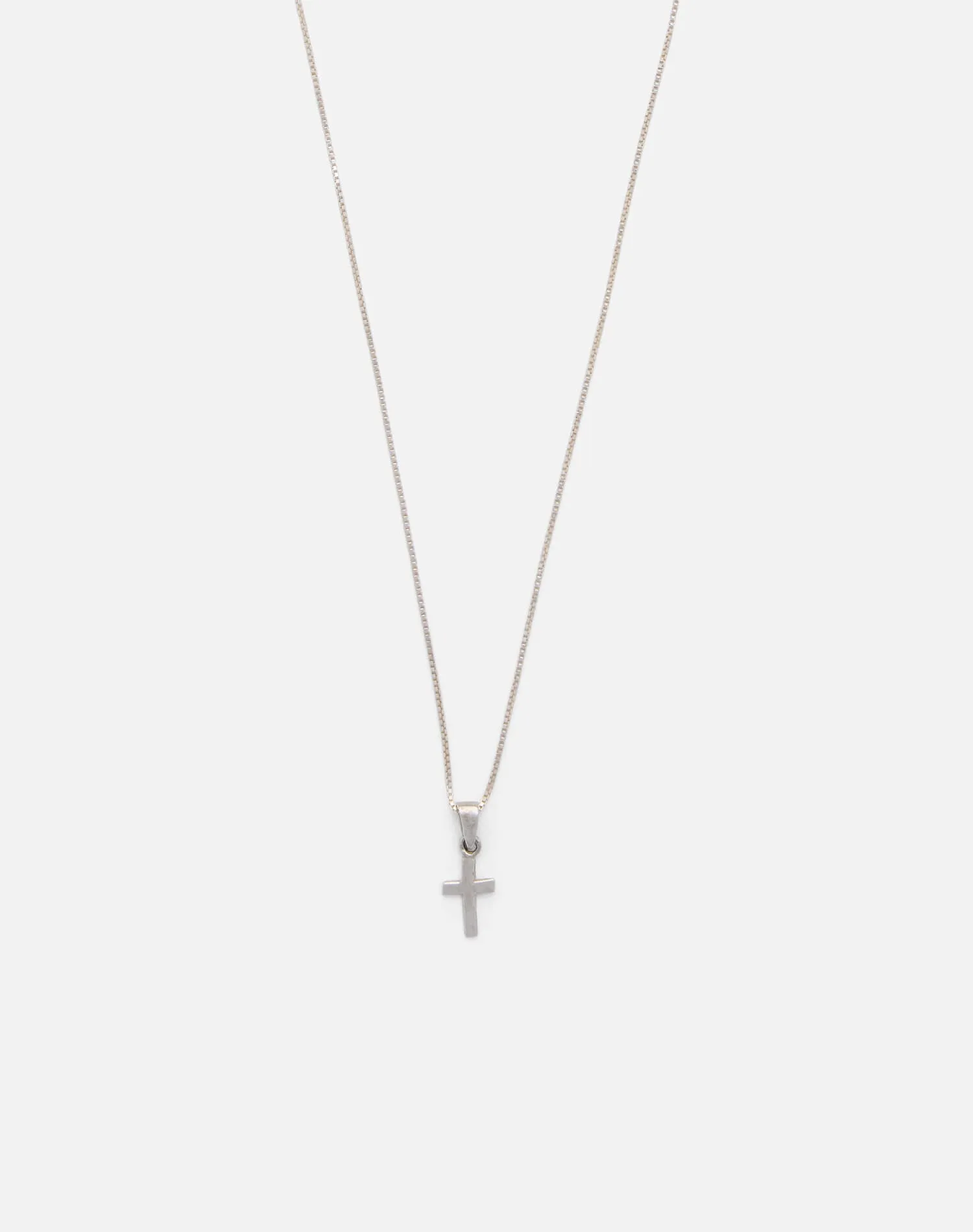 Vintage 90s Mini Cross Necklace -#1736 sold by Re/Done