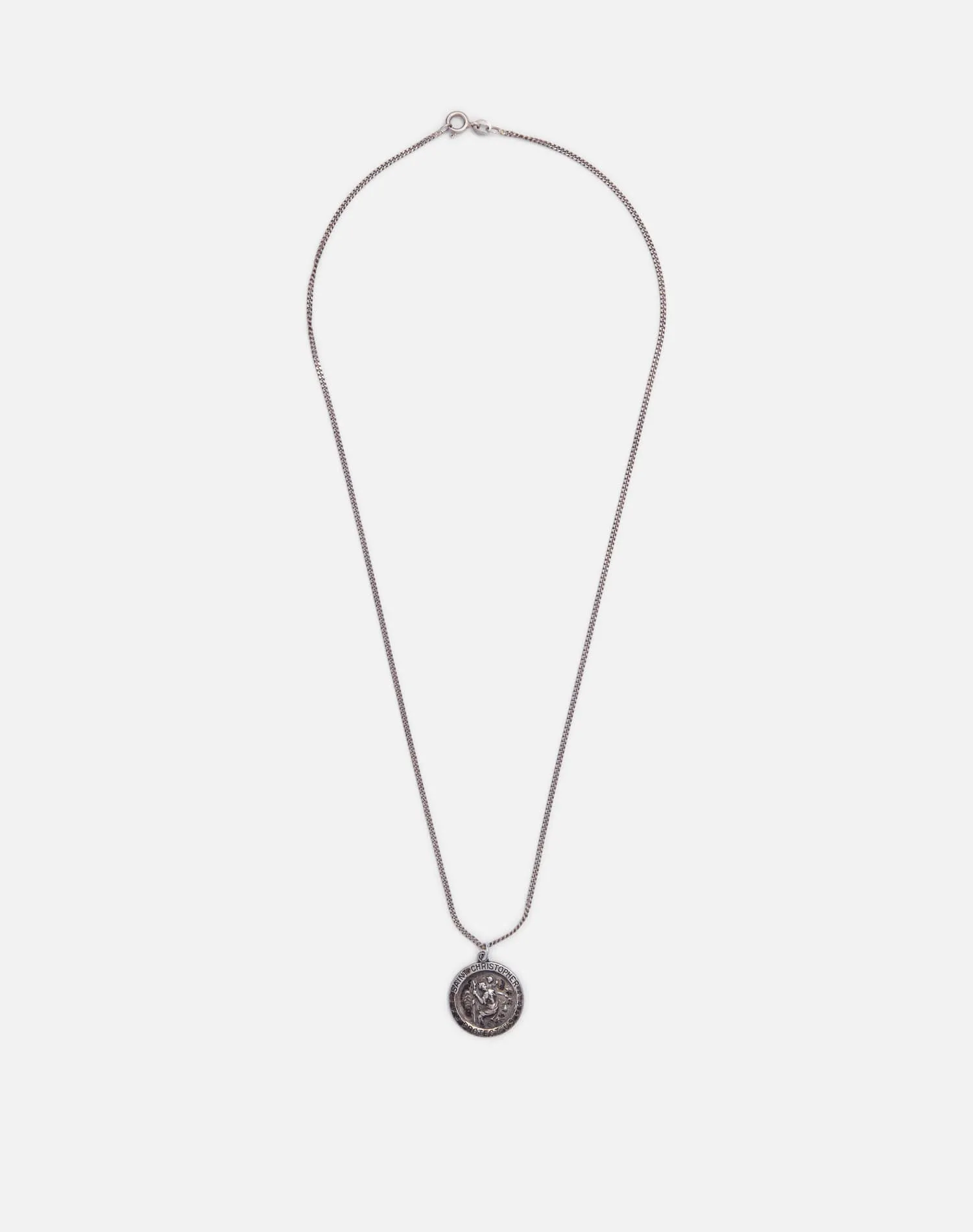 Vintage Sterling St Christopher Necklace - #1678 sold by Re/Done product image thumbnail 2