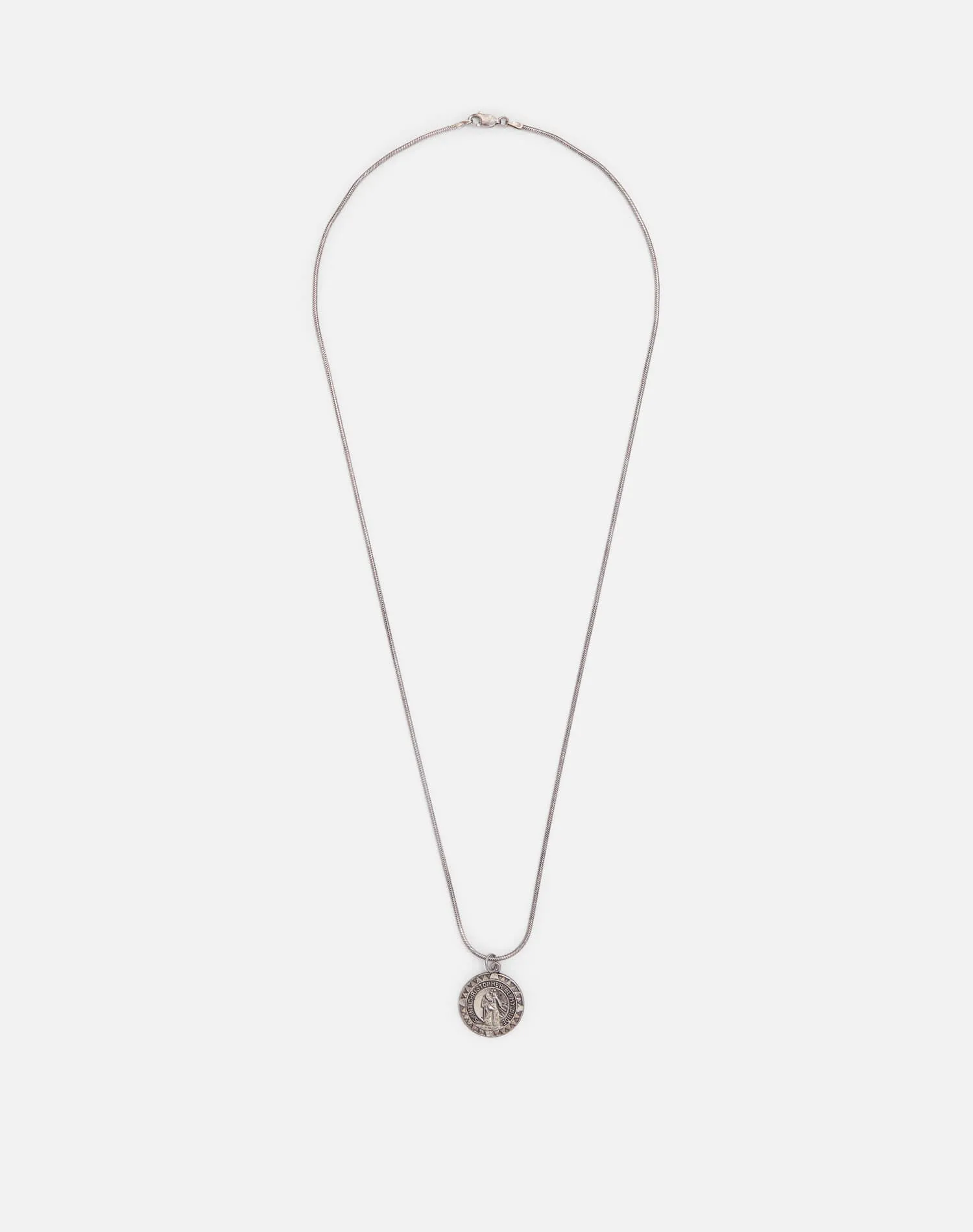 Vintage Sterling St Christopher Necklace - #1677 sold by Re/Done product image thumbnail 2