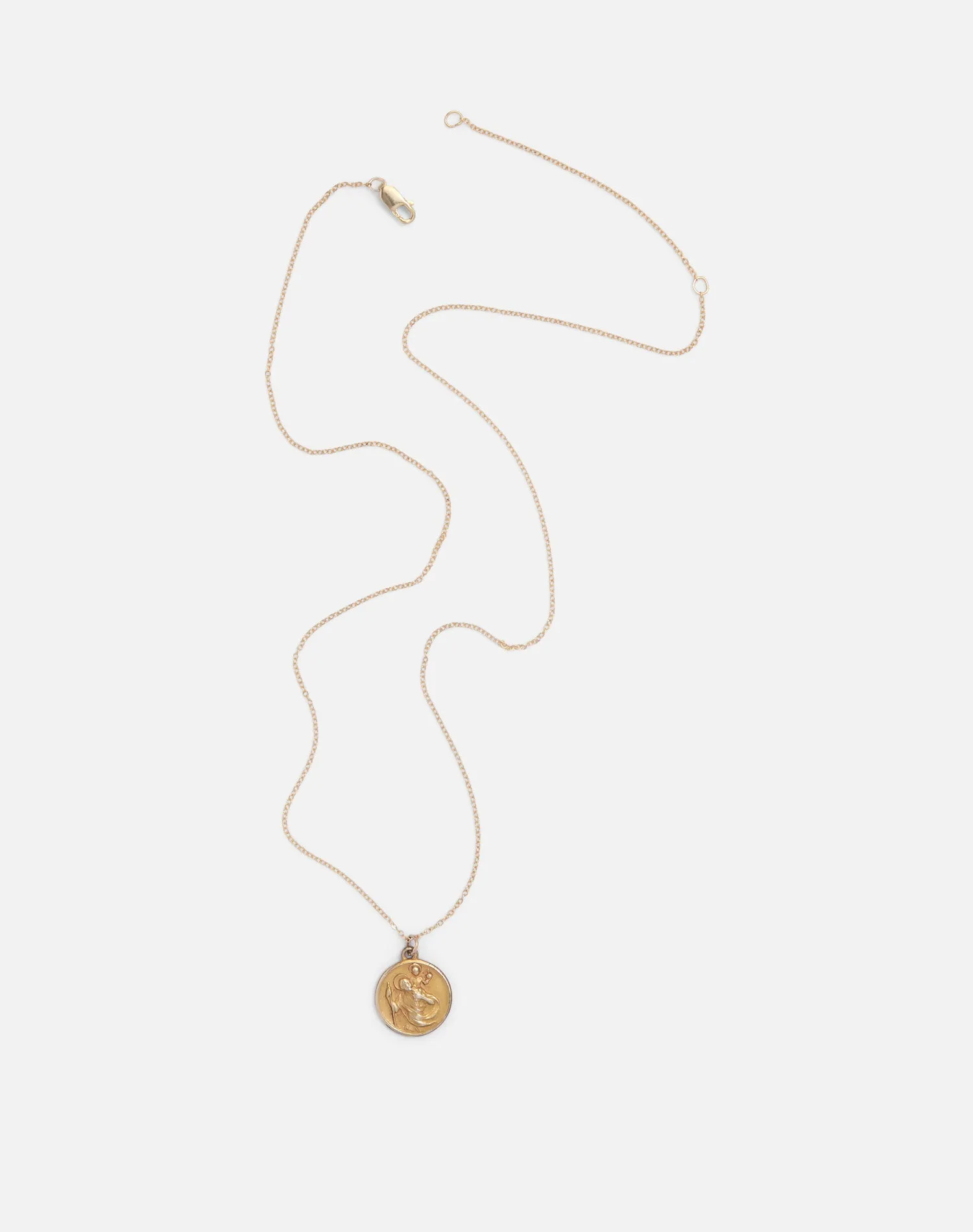 Vintage Gold Filled St Christopher Necklace - #1670 sold by Re/Done product image thumbnail 3