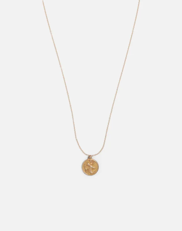 Vintage Gold Filled St Christopher Necklace - #1670 made by Re/Done