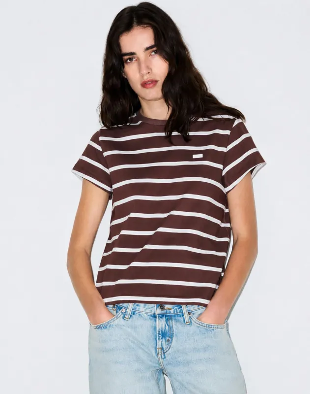 Classic Tee - Coffee Bean Stripe made by Re/Done