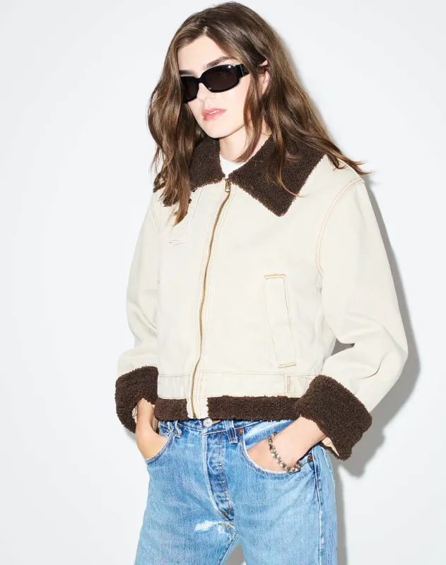 Aviator Jacket - Quiet Khaki made by Re/Done