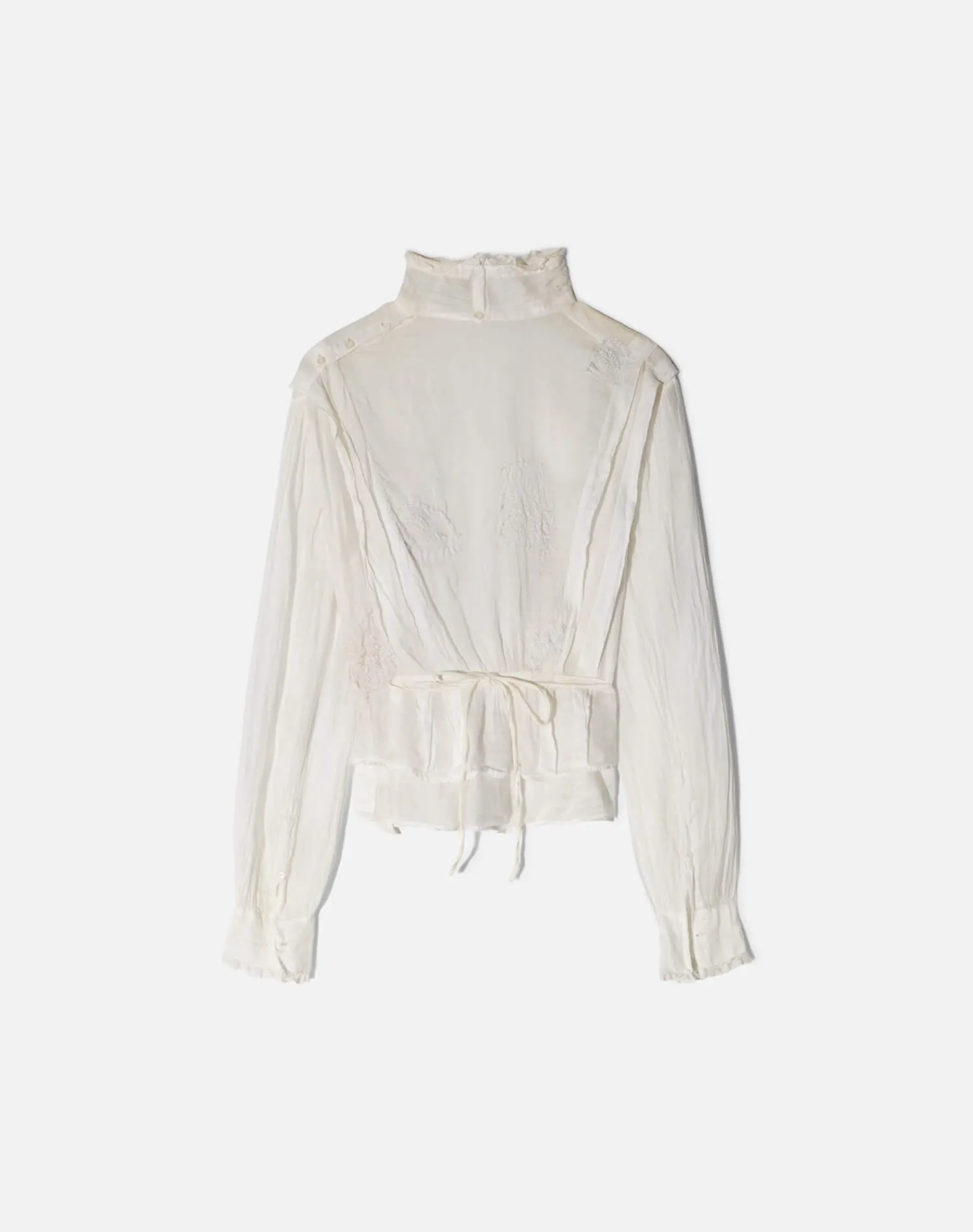 Vintage Victorian Era Cotton Embroidered Top -#1743 sold by Re/Done product image thumbnail 2