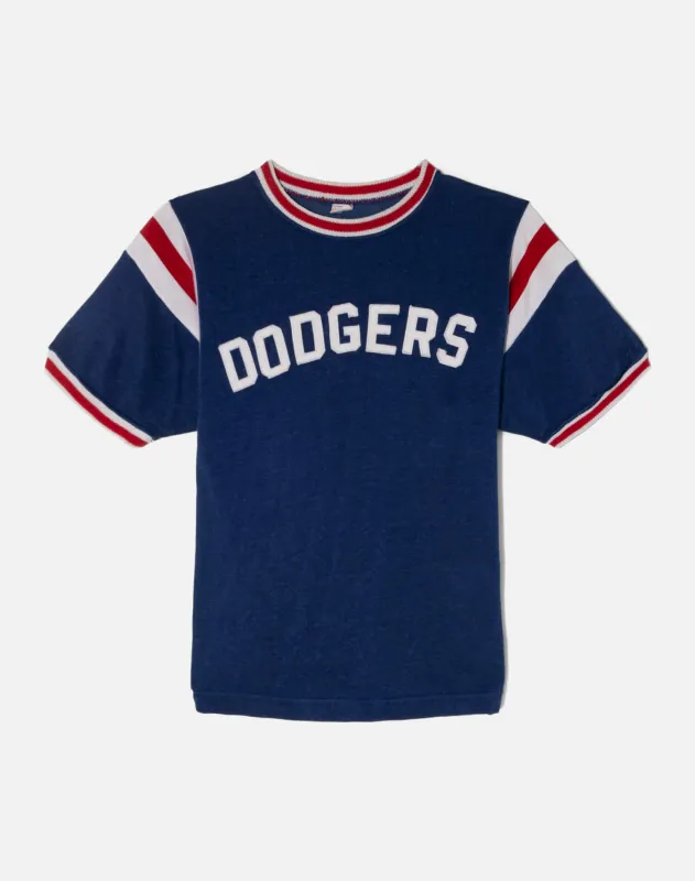 Vintage 60s Rayon Dodgers Tee -#1840 made by Re/Done