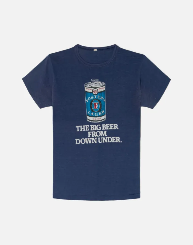 Vintage 70s Fosters Lager Tee -#1834 made by Re/Done