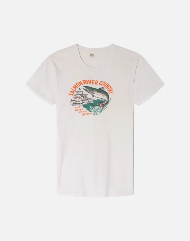 Vintage 70s Salmon River County Tee -#1832 made by Re/Done