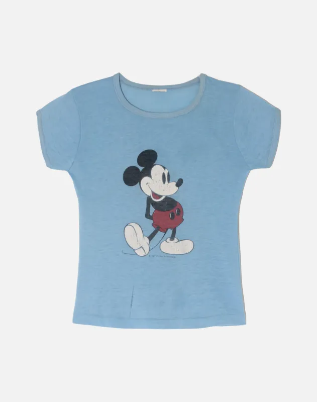 Vintage 70s Mickey Tee -#1828 made by Re/Done