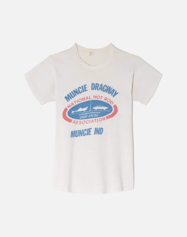 Vintage 50s Drag Racing Tee -#1824 made by Re/Done
