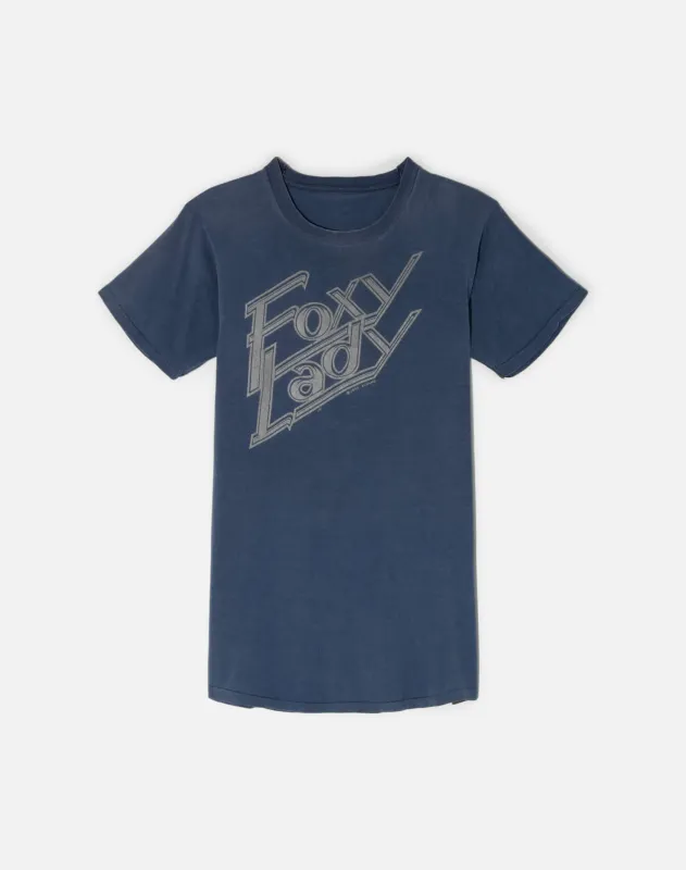Vintage 70s Foxy Lady Tee -#1821 made by Re/Done