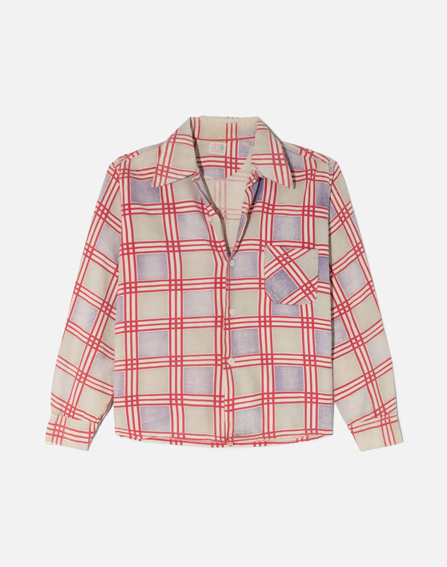 Vintage 50s Cotton Flannel Shirt -#1818 sold by Re/Done