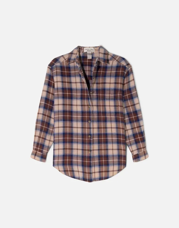 Vintage 90s Cotton Flannel Shirt -#1816 made by Re/Done