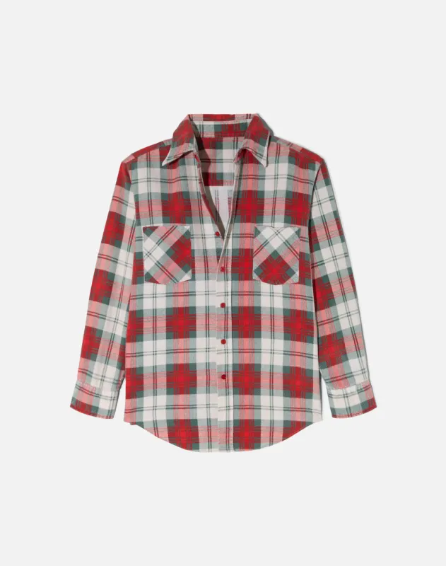 Vintage 80s Cotton Flannel Shirt -#1815 made by Re/Done