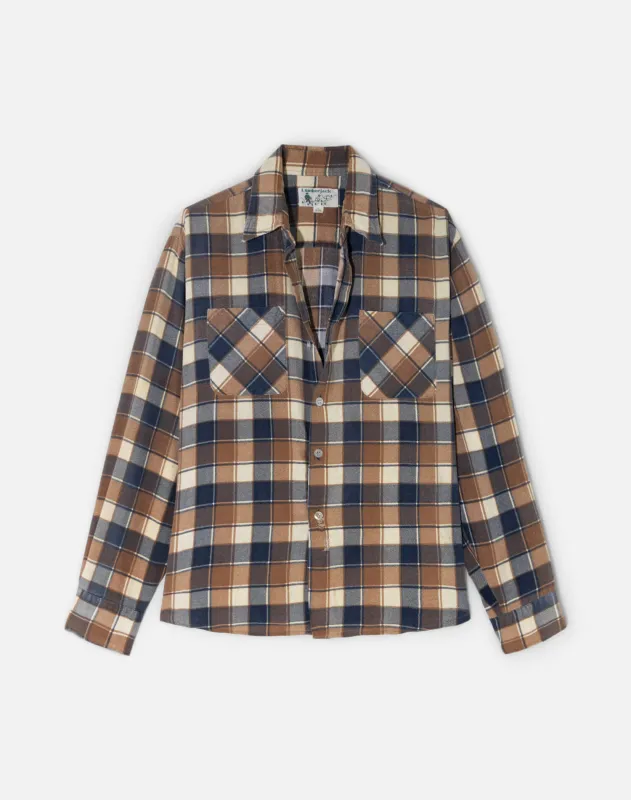 Vintage 90s Cotton Flannel Shirt -#1811 made by Re/Done
