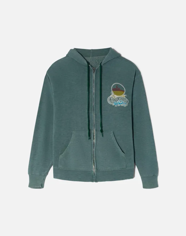 Vintage 80s California Surf Hoodie -#1797 made by Re/Done
