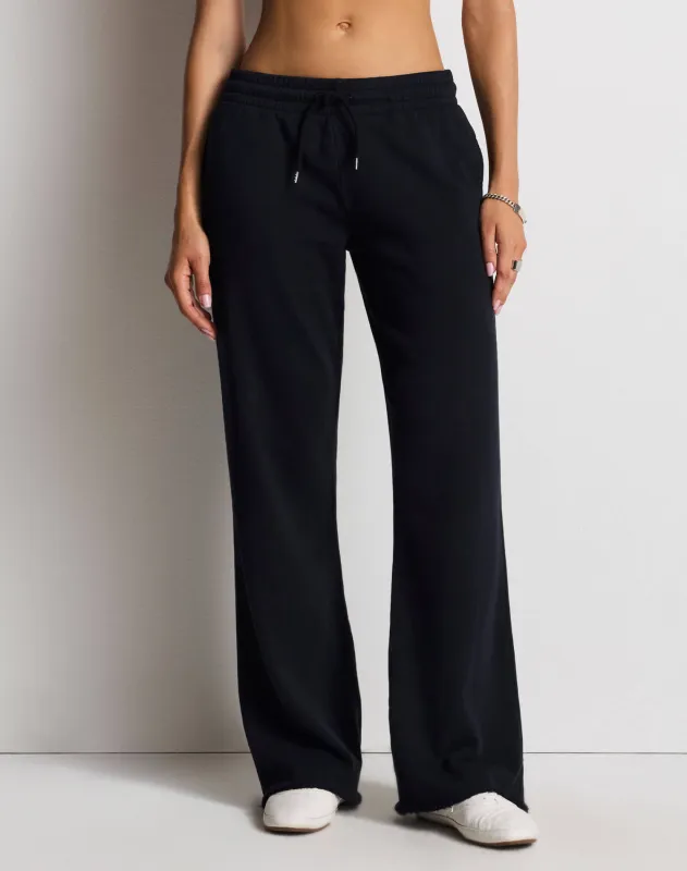 Hanes Flare Sweatpant - Washed Black made by Hanes