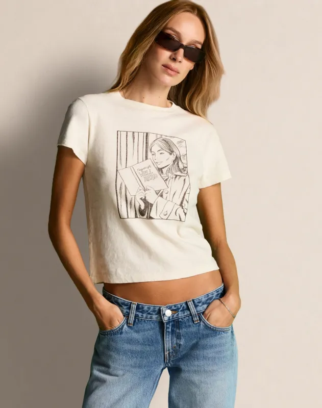 Classic Tee Well Read - Parchment made by Re/Done