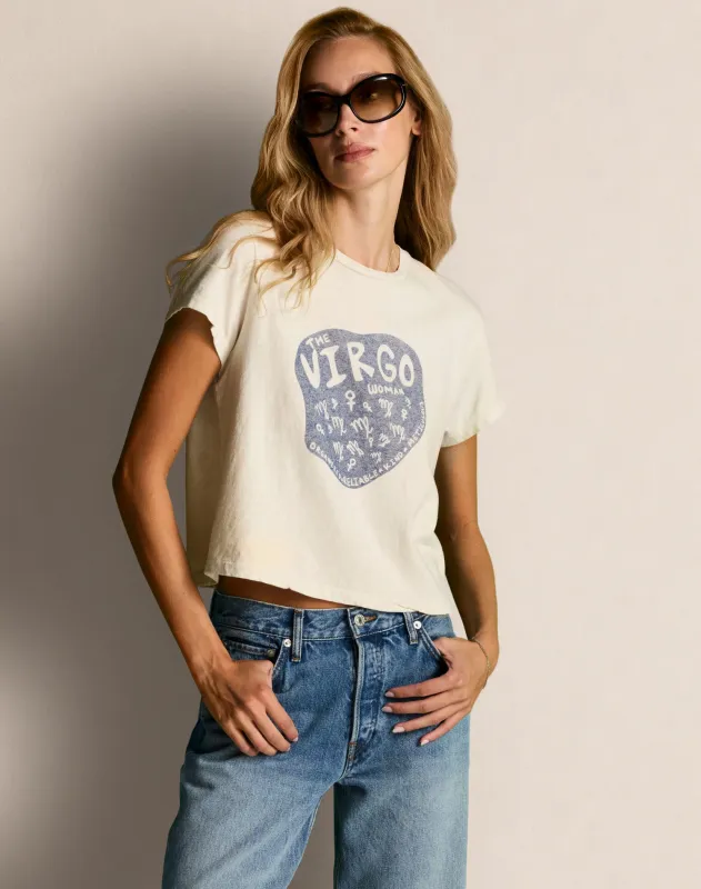 50s Boxy Tee Virgo - Parchment made by Re/Done