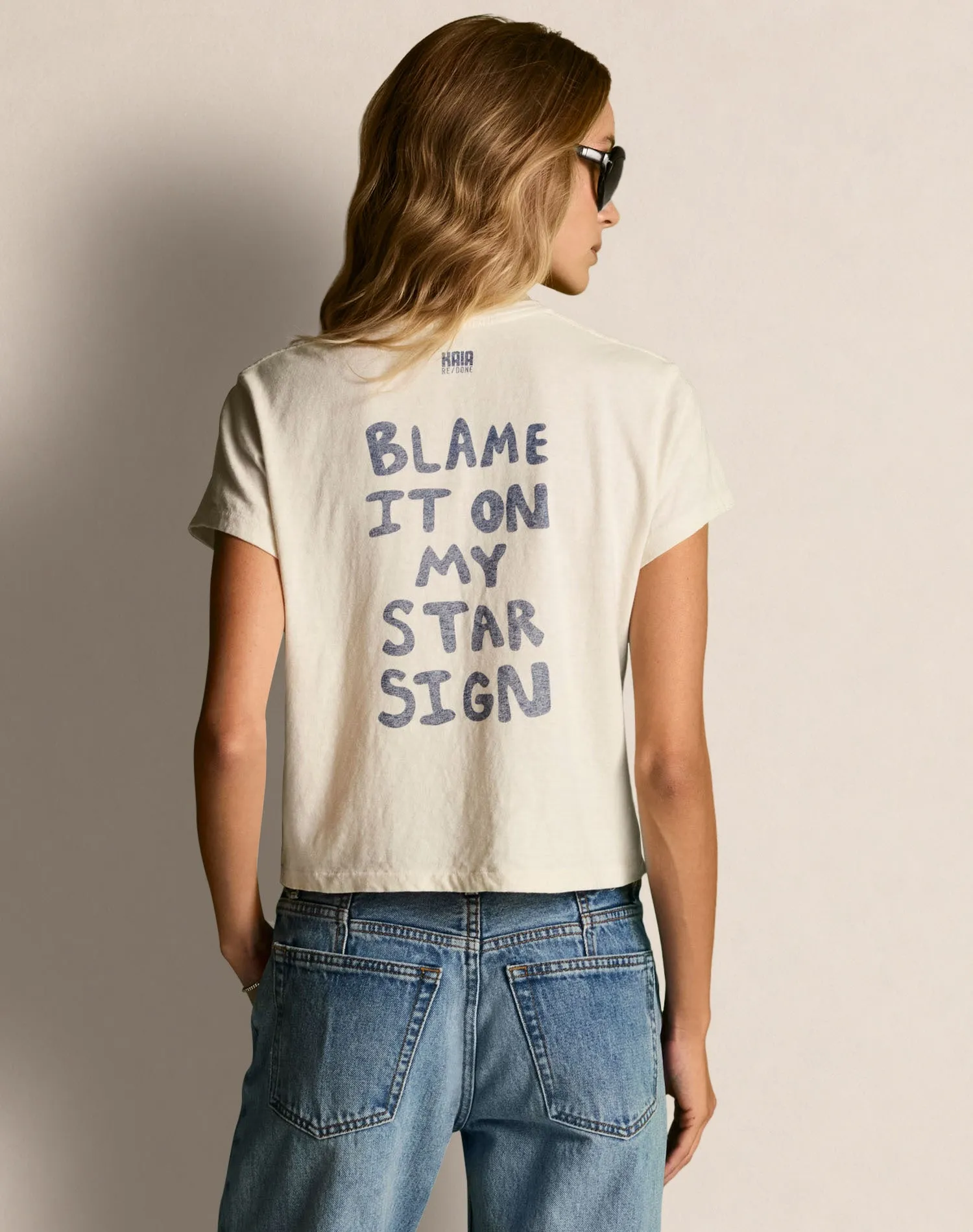 50s Boxy Tee Virgo - Parchment sold by Re/Done product image thumbnail 3