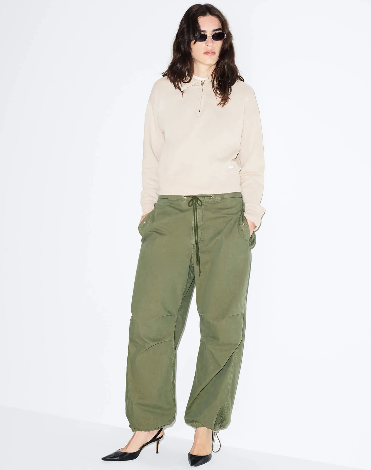 Benny Half Zip - Khaki sold by Re/Done product image thumbnail 2