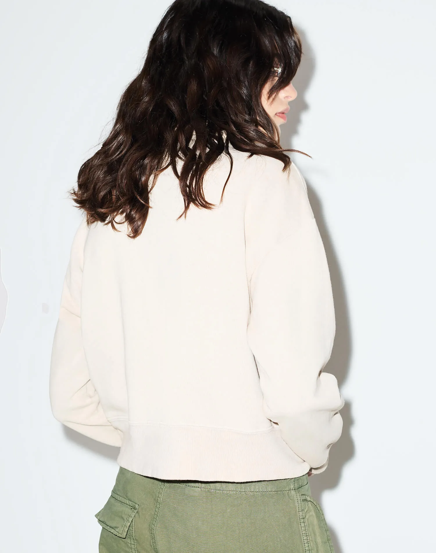 Benny Half Zip - Khaki sold by Re/Done product image thumbnail 4