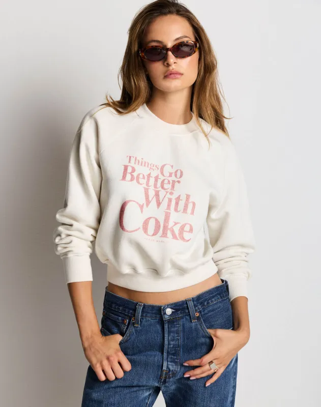 Classic Crewneck Coke - Vintage White made by Re/Done