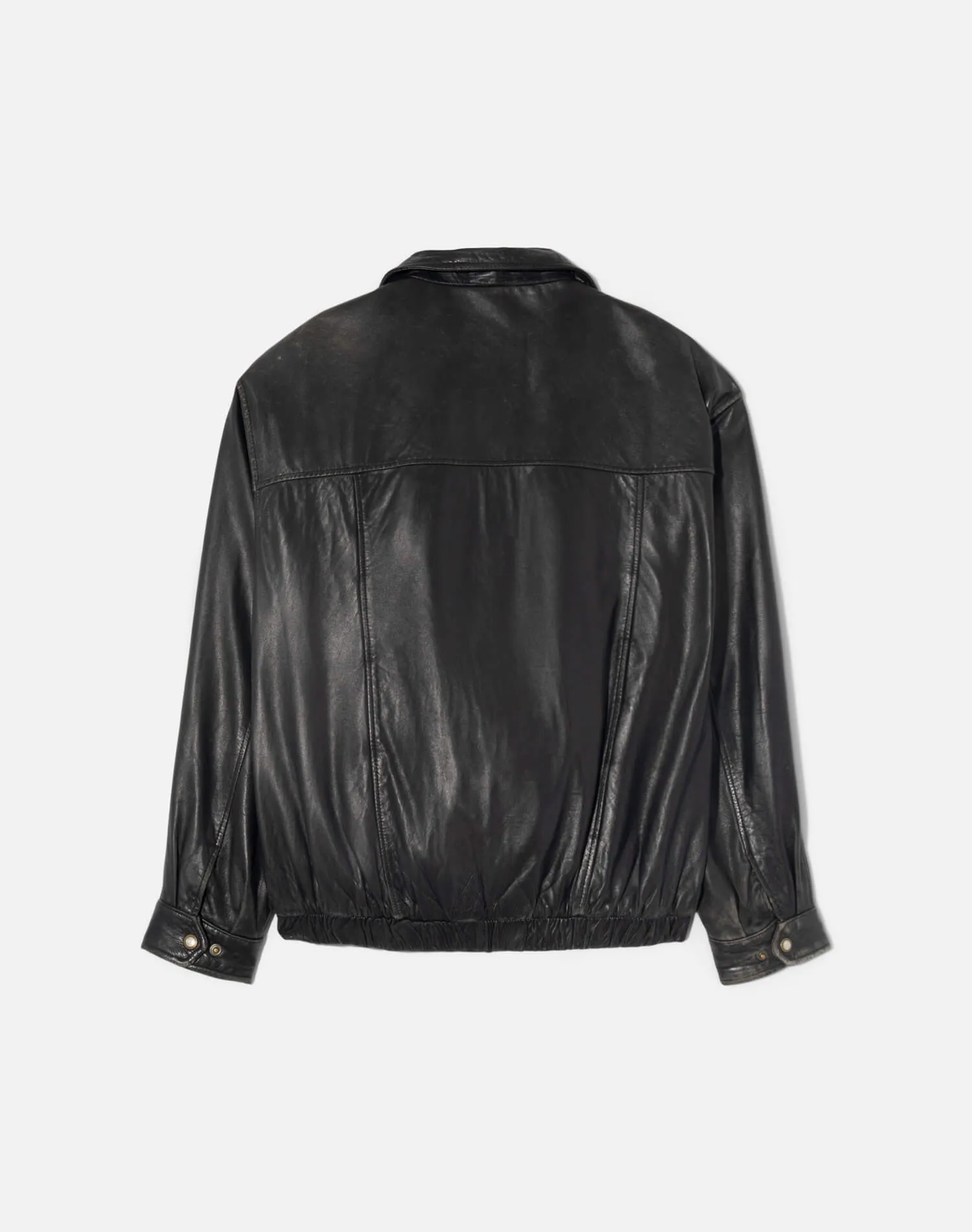Vintage 80s Leather Bomber -#2054 sold by Re/Done product image thumbnail 2
