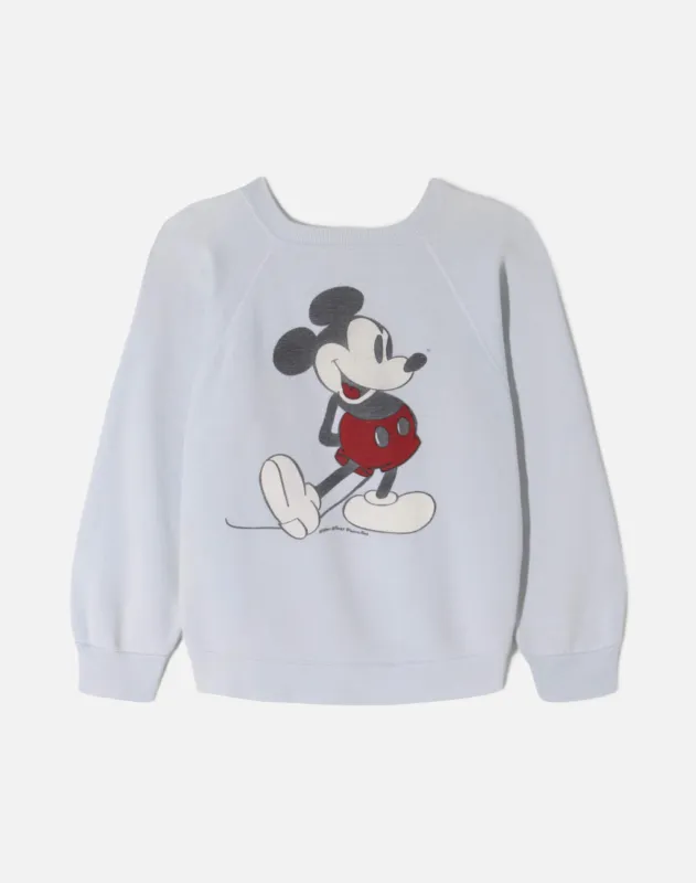 Vintage 80s Mickey Crewneck -#2031 made by Re/Done