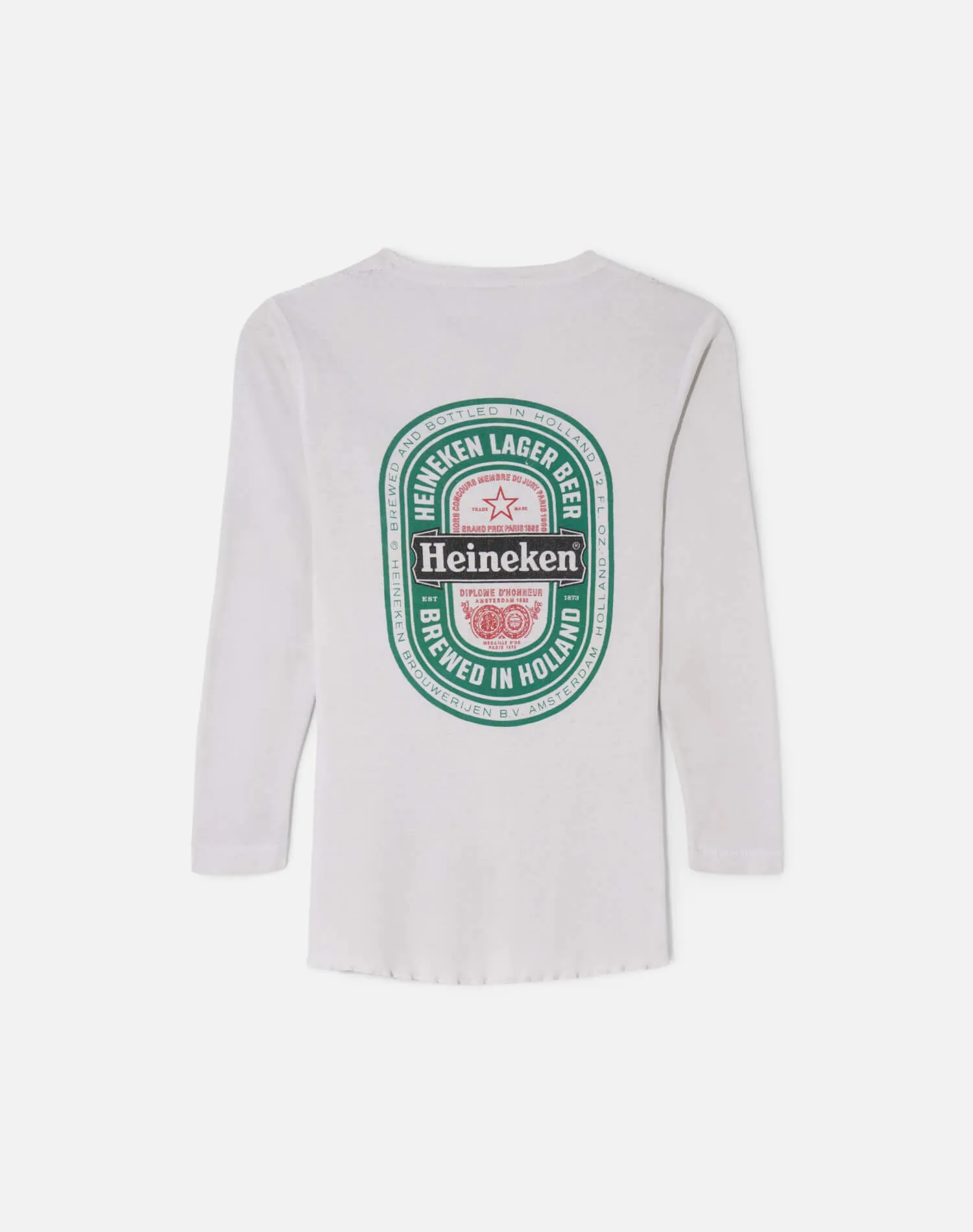 Vintage 80s Heineken Henley Tee -#2013 sold by Re/Done product image thumbnail 2