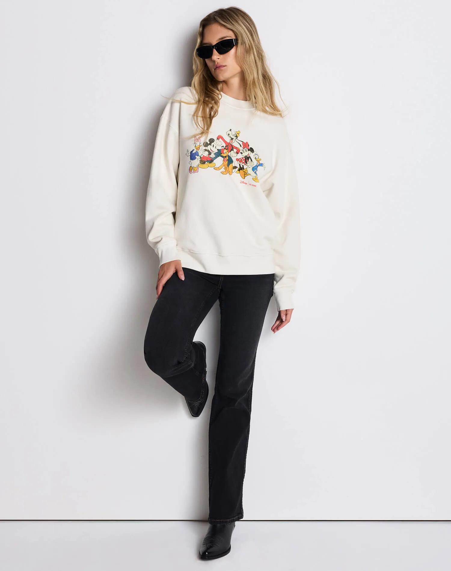 Oversized Crewneck Disney Together - Vintage White sold by Re/Done product image thumbnail 2