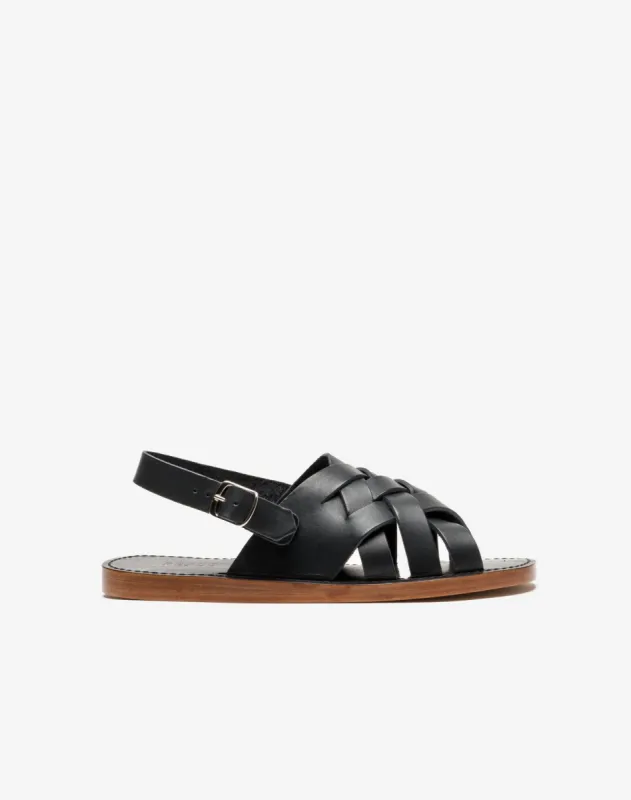 90s Fisherman Sandal - Worn Black sold by Re/Done