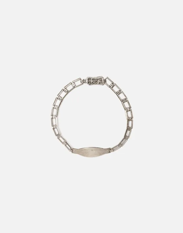 30s Engravable Sterling ID Bracelet sold by Re/Done
