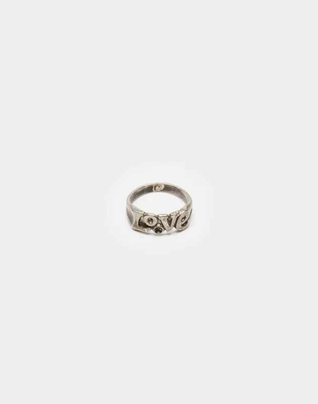 70s Sterling Cast Love Ring sold by Re/Done
