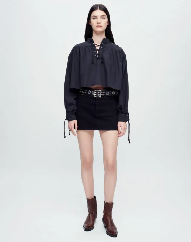 Pirate Top - Washed Black made by Re/Done