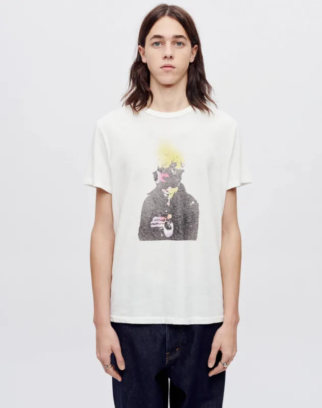 Classic "Lou Reed" Tee - Old White sold by Re/Done