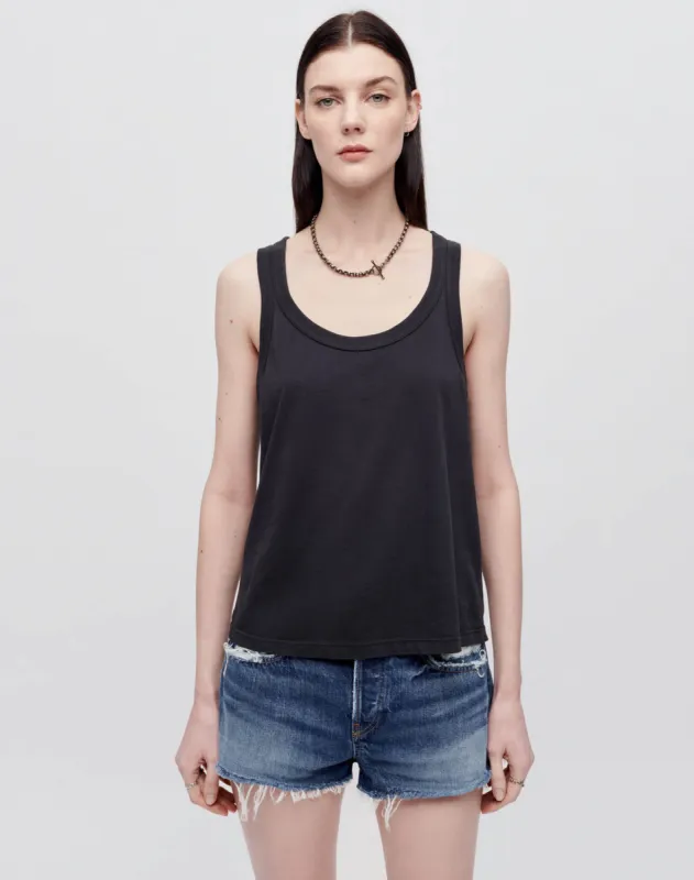 Hanes Boy Tank - Washed Black made by Hanes