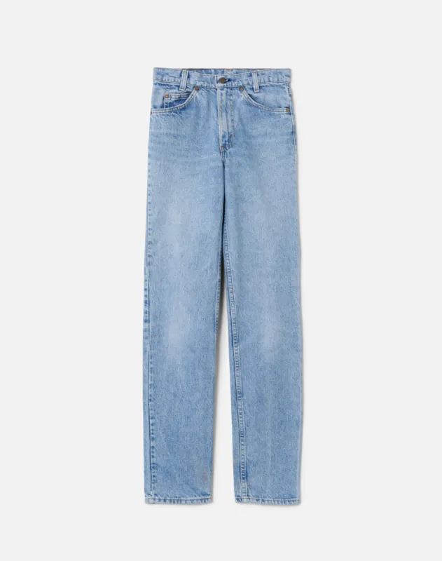 80s Orange Tab Levi's 505 -#38 sold by Re/Done