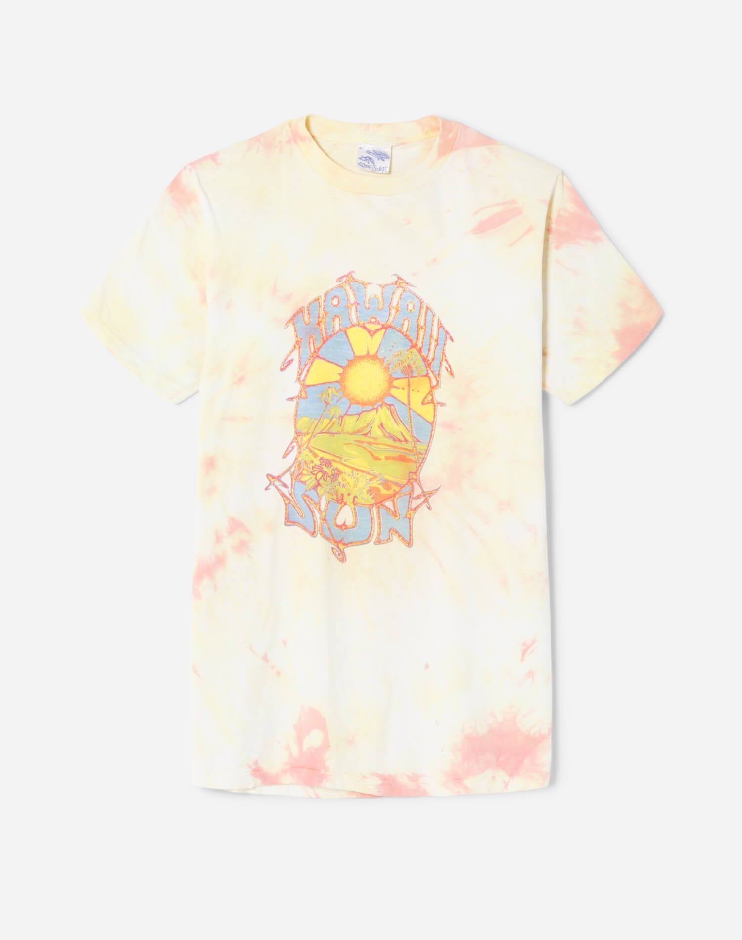70s "Hawaii Sun" Space Shirt Tie Dye Tee -#230 sold by Re/Done
