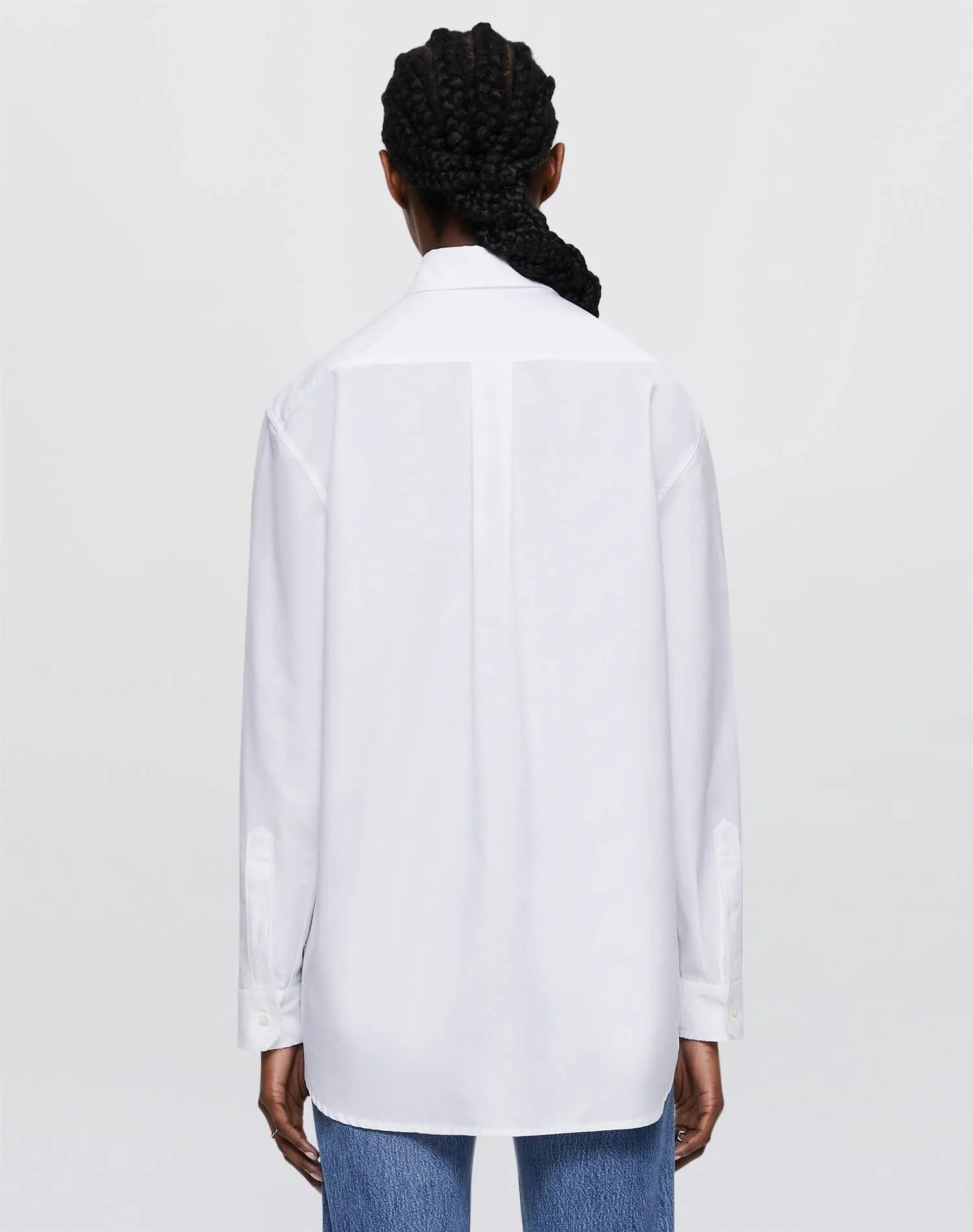 Oversized Button Up - White sold by Re/Done product image thumbnail 5