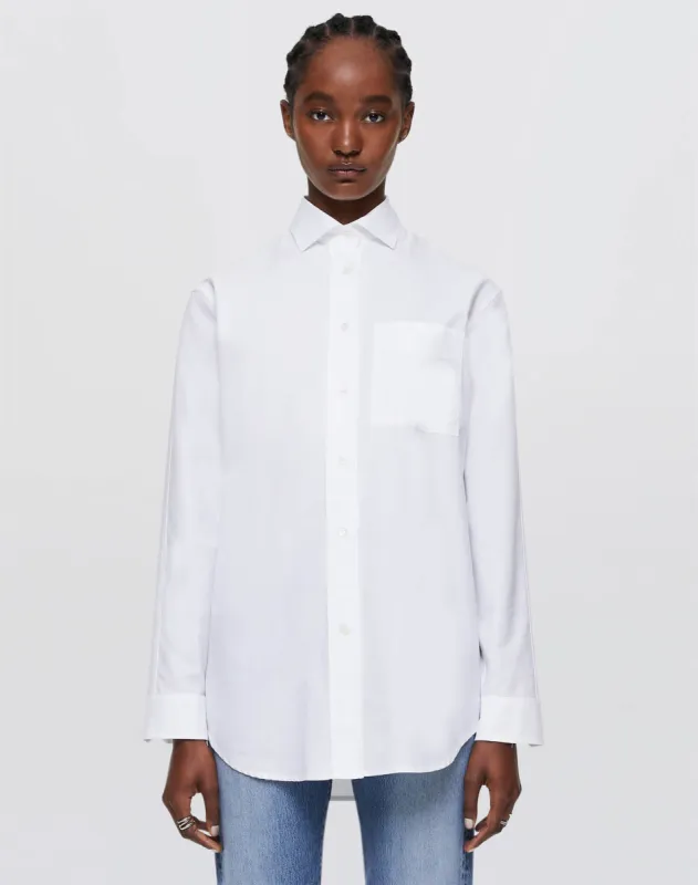 Oversized Button Up - White sold by Re/Done