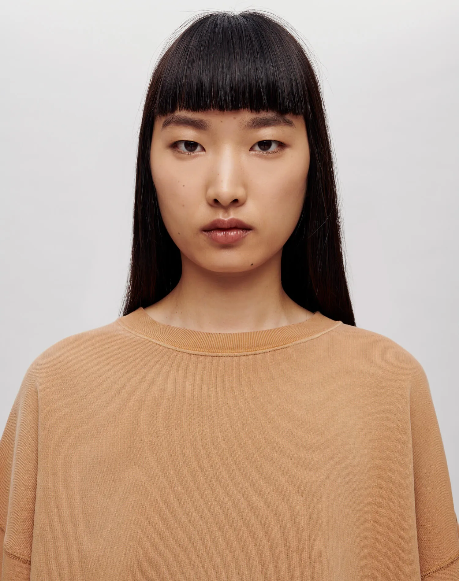 Hanes Oversized Crewneck - Faded Chestnut sold by Re/Done product image thumbnail 3