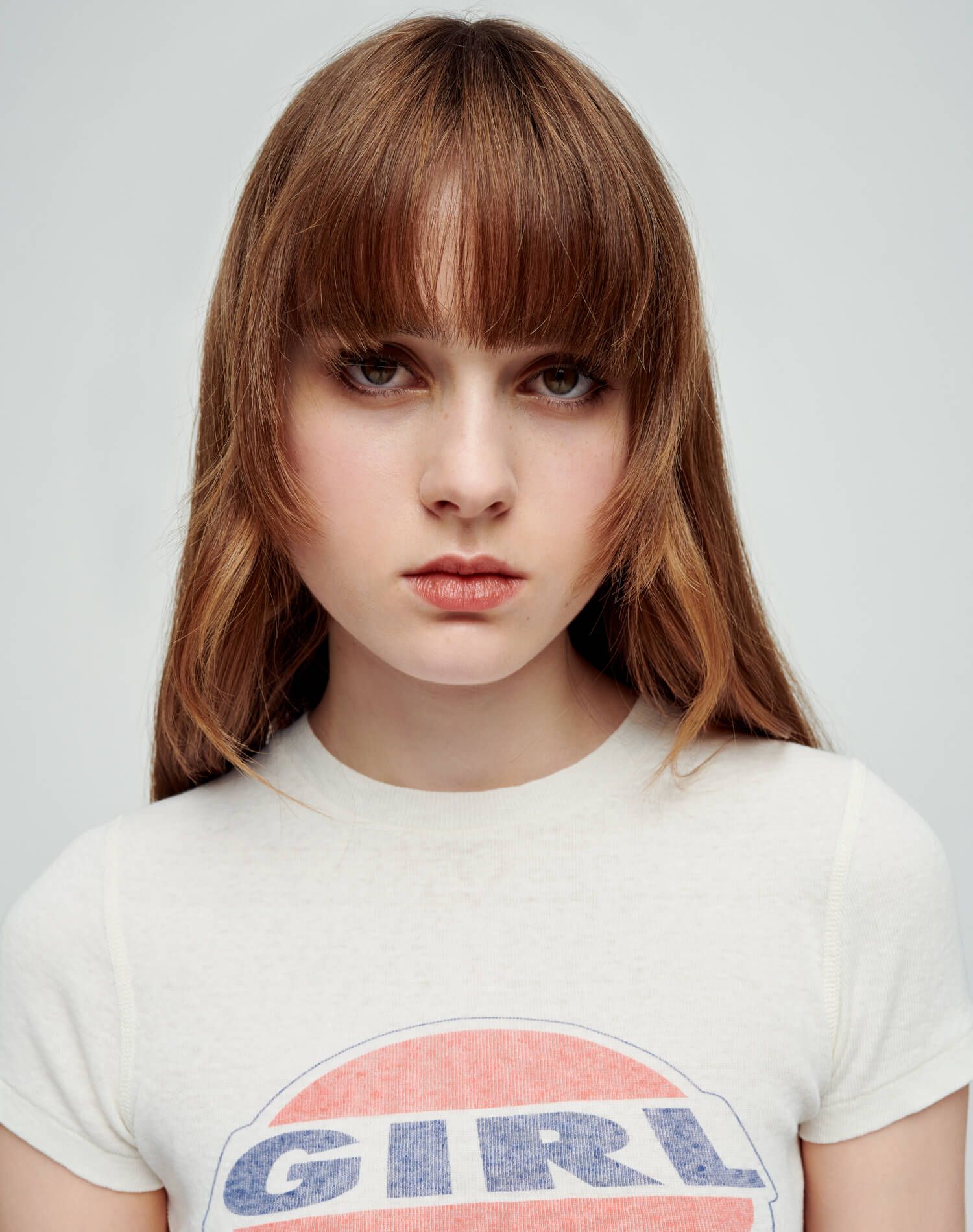 90s Baby Tee "Girl" - Vintage White sold by Re/Done product image thumbnail 3