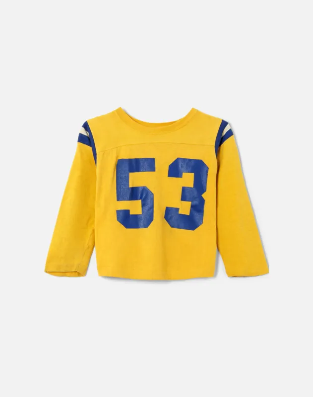 60s Cropped Football Jersey made by Re/Done