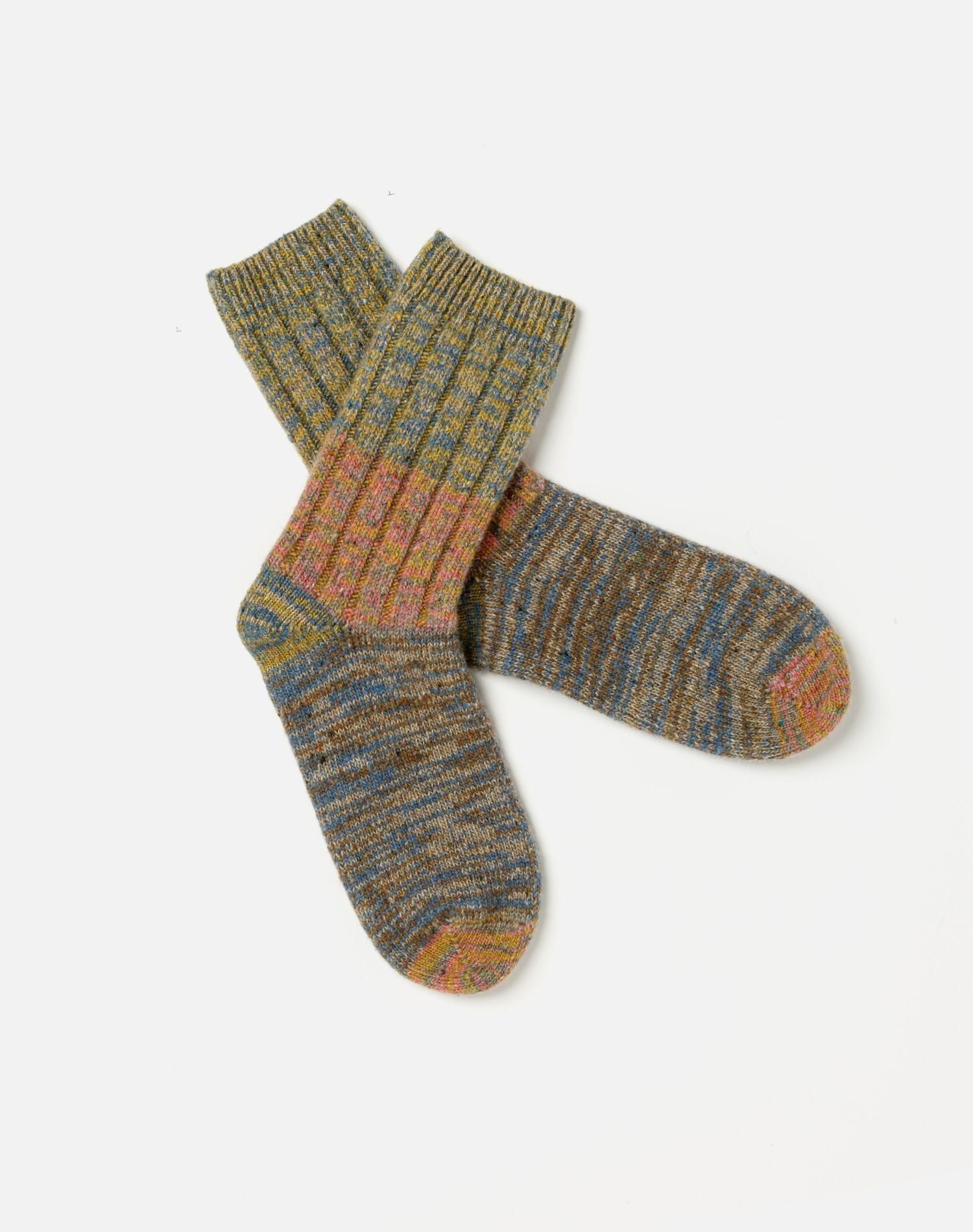 Chunky Sock - Blue Pink Multi sold by Re/Done product image thumbnail 2