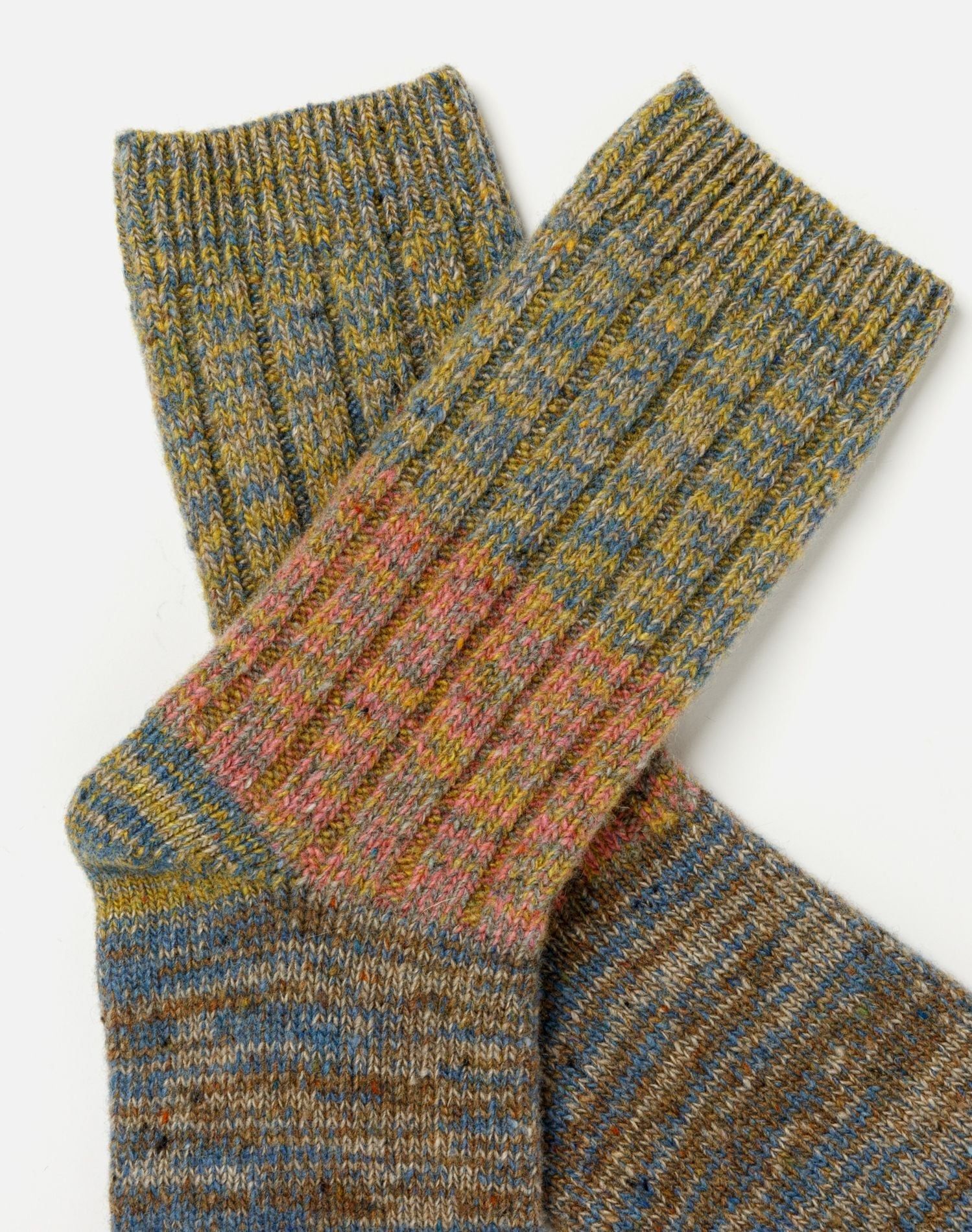 Chunky Sock - Blue Pink Multi sold by Re/Done product image thumbnail 3