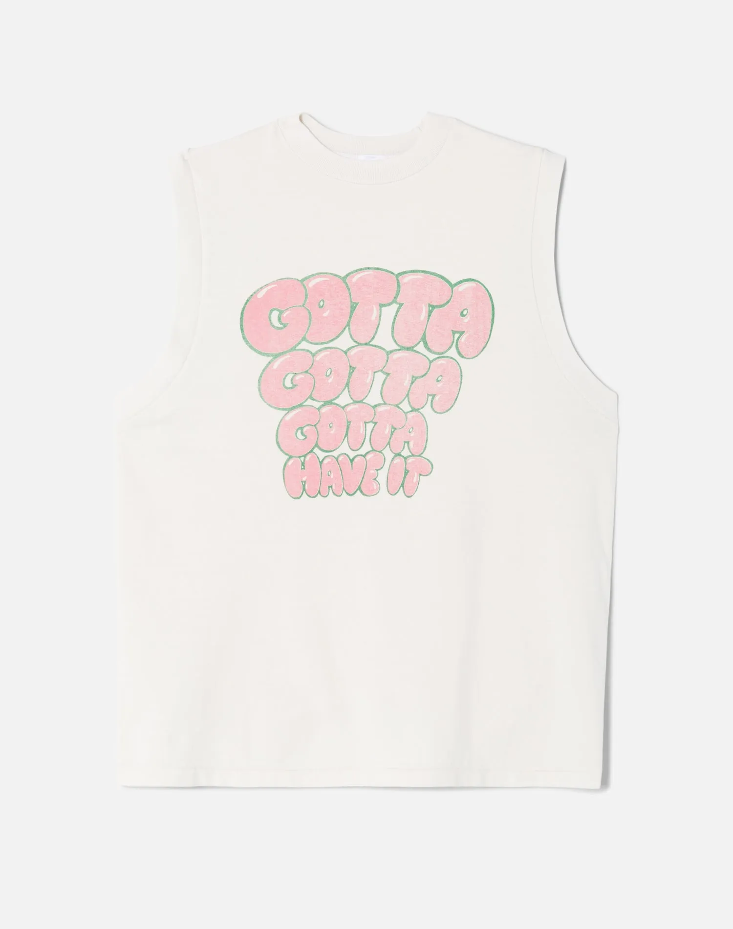 Oversized Muscle "Gotta Have It" Tank - Vintage White sold by Re/Done