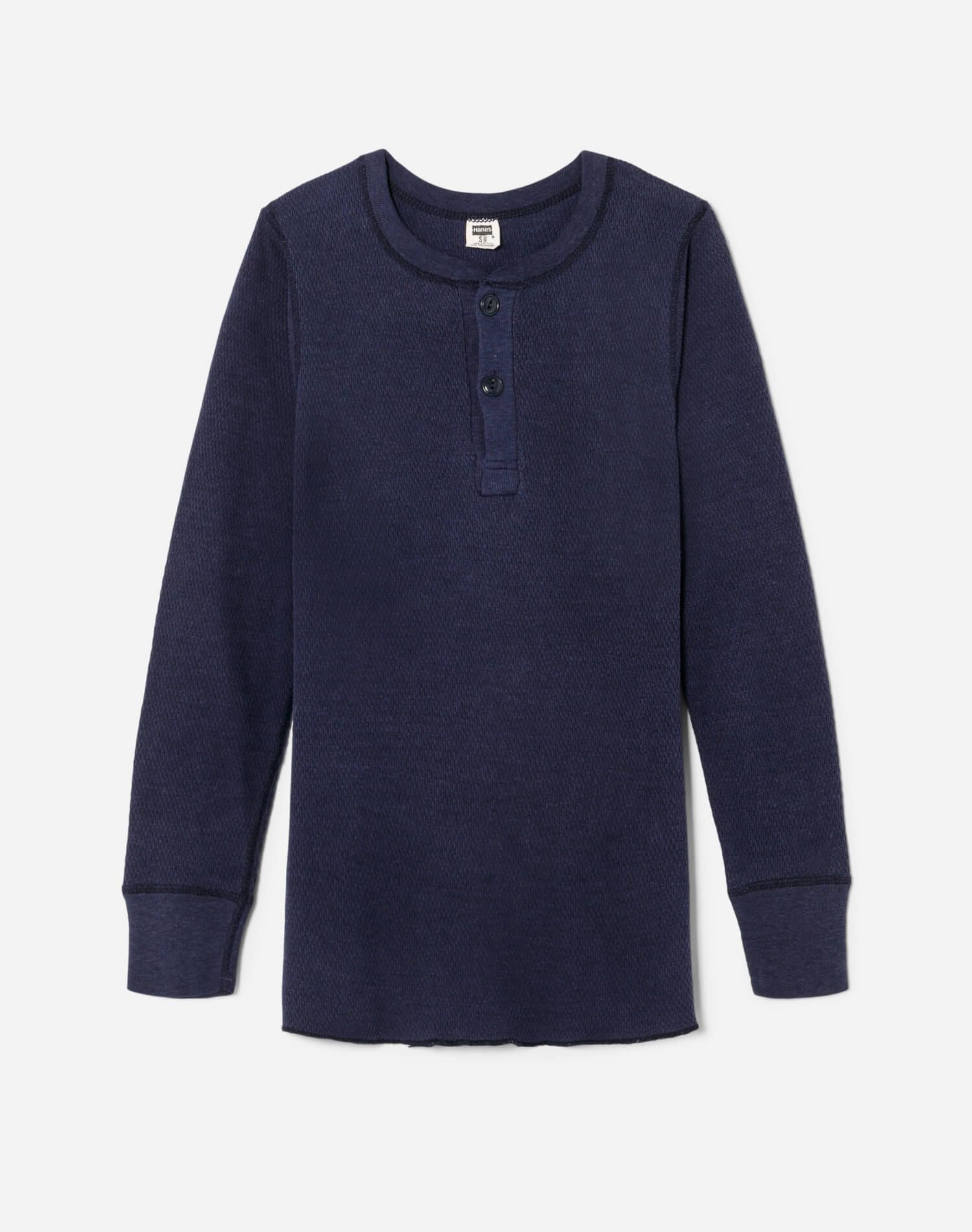 1980s Thermal Henley Long Sleeve Tee - #133 sold by Re/Done